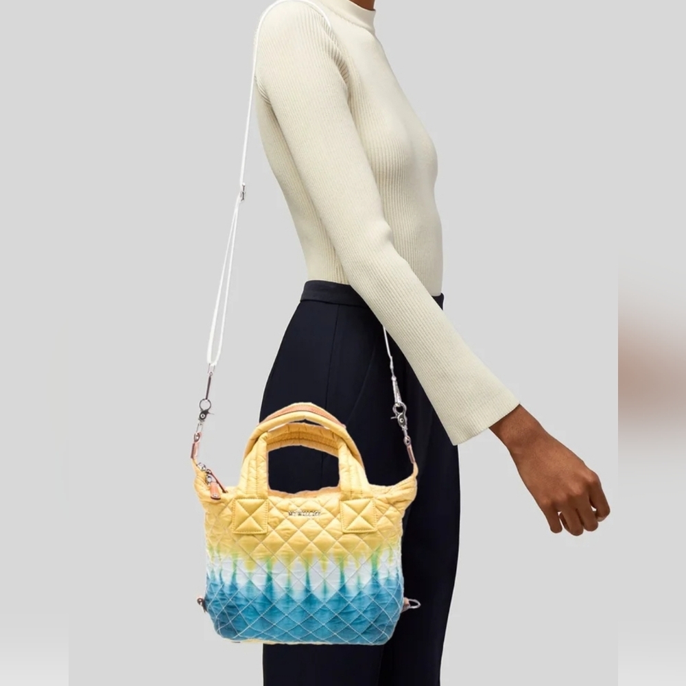 MZ Wallace Micro Sutton Bag Daffodil Tie Dye/Gold - Picture 12 of 16